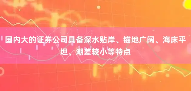国内大的证券公司具备深水贴岸、锚地广阔、海床平坦、潮差较小等特点
